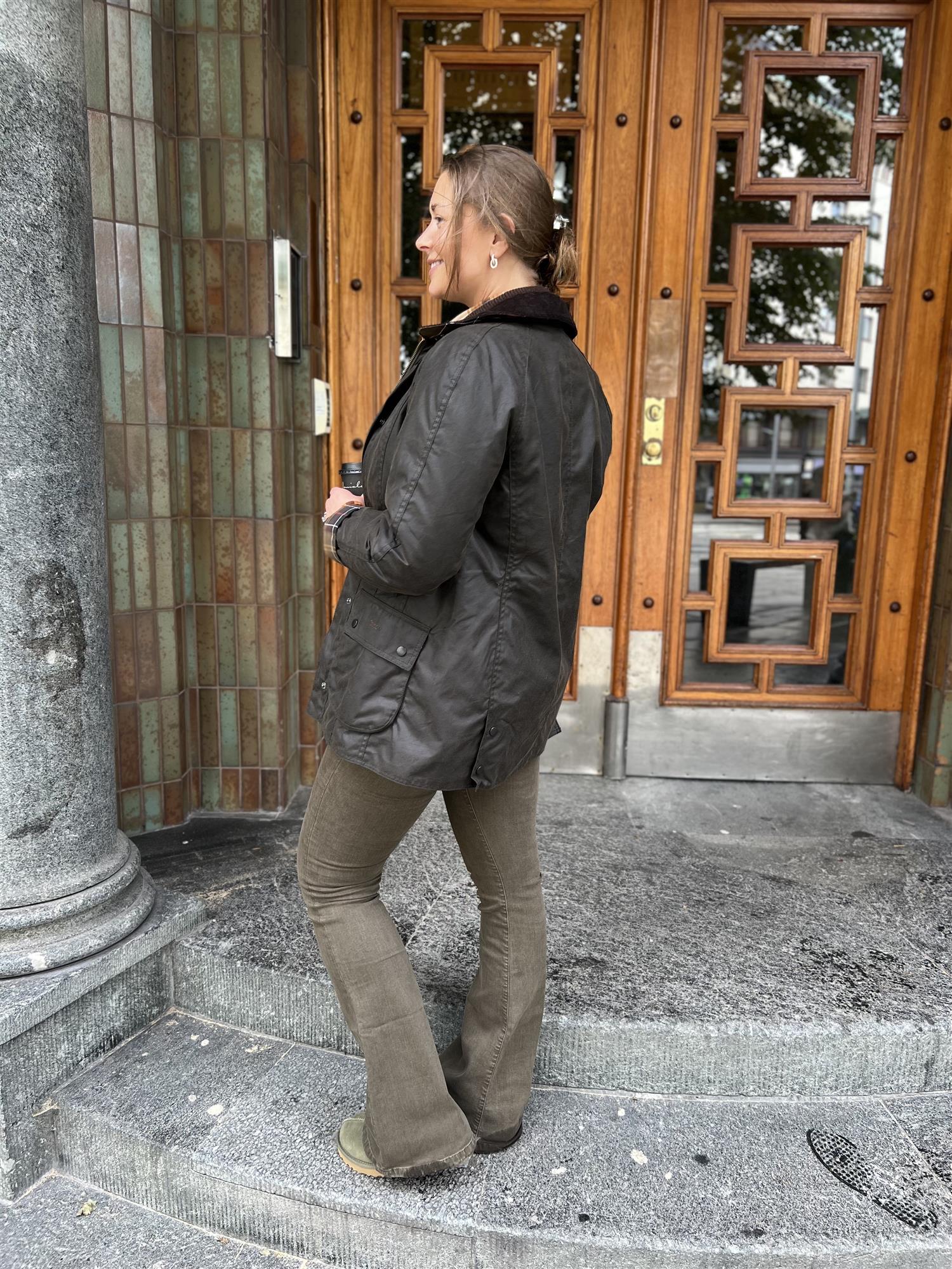 Beadnell Wax Jacket Olive