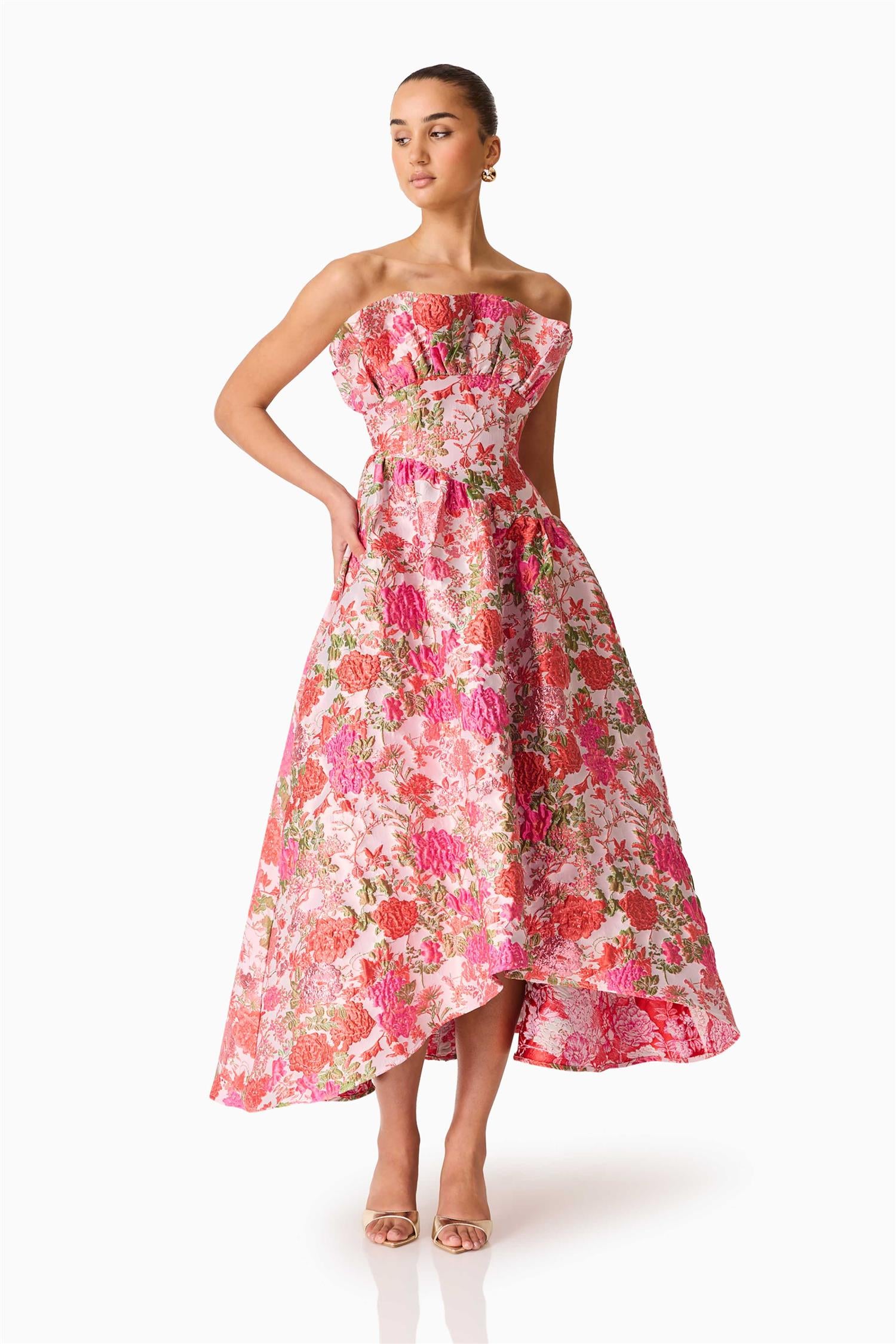 Floralie Strapless Gown