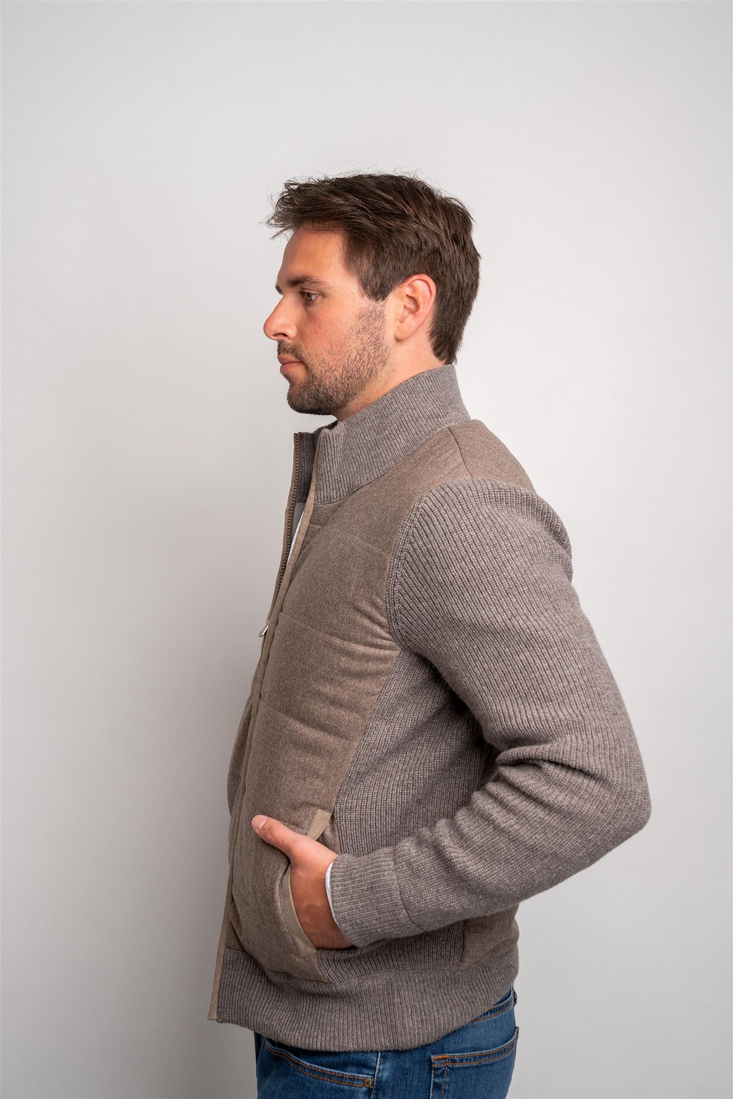 Jacket - Brown/Grey