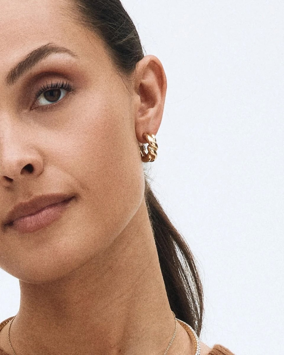Twist Hoops S Gold