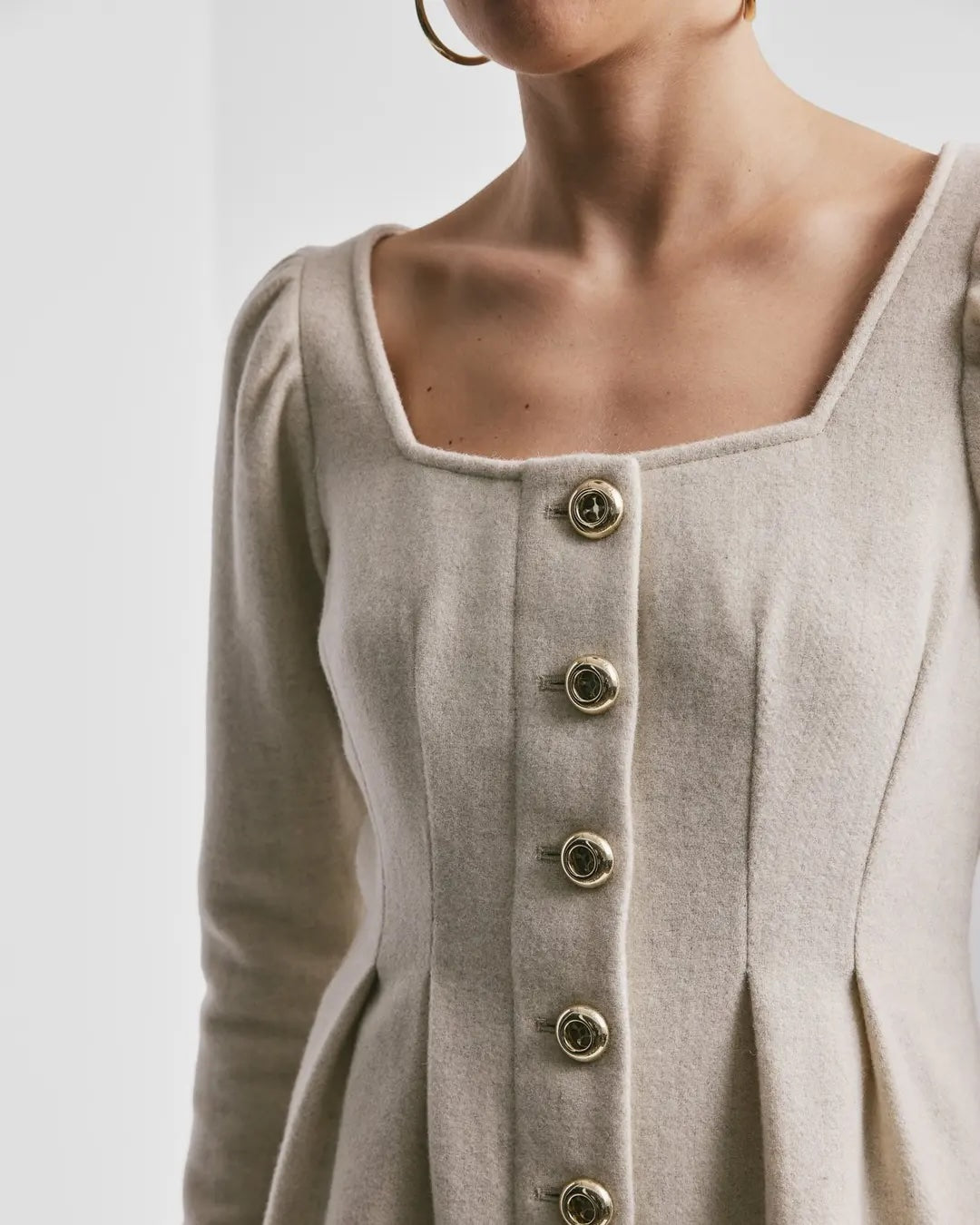 Tailored Mini Dress Winter White