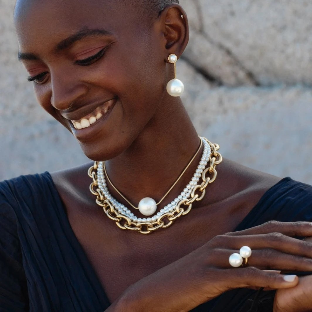 Lillian Necklace Multi M Steel