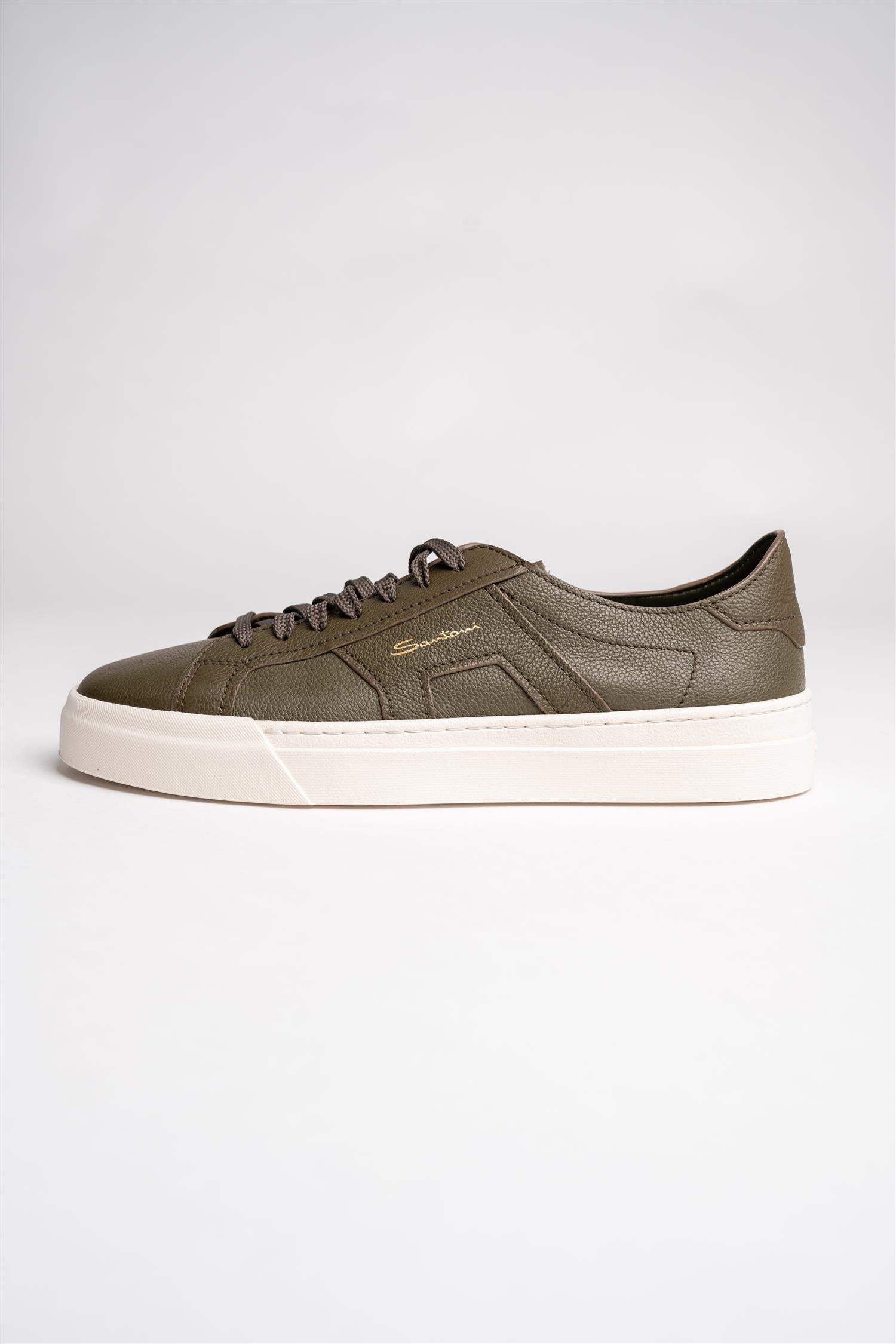 Double Buckle Sneaker - Oliven