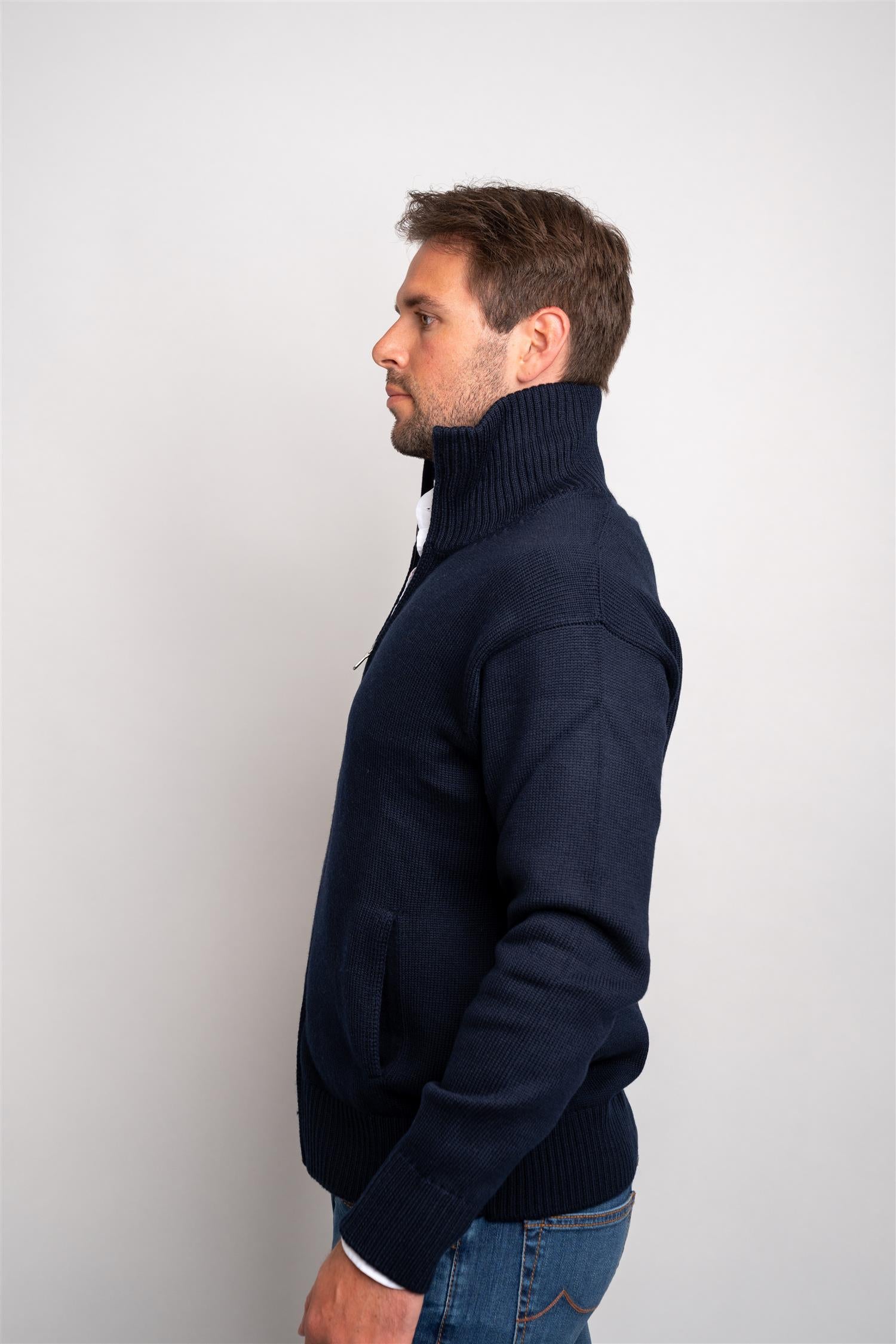 Heavy Full Zip - Navy