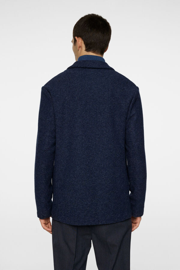 Calvon Wool Blazer - Blue Melange