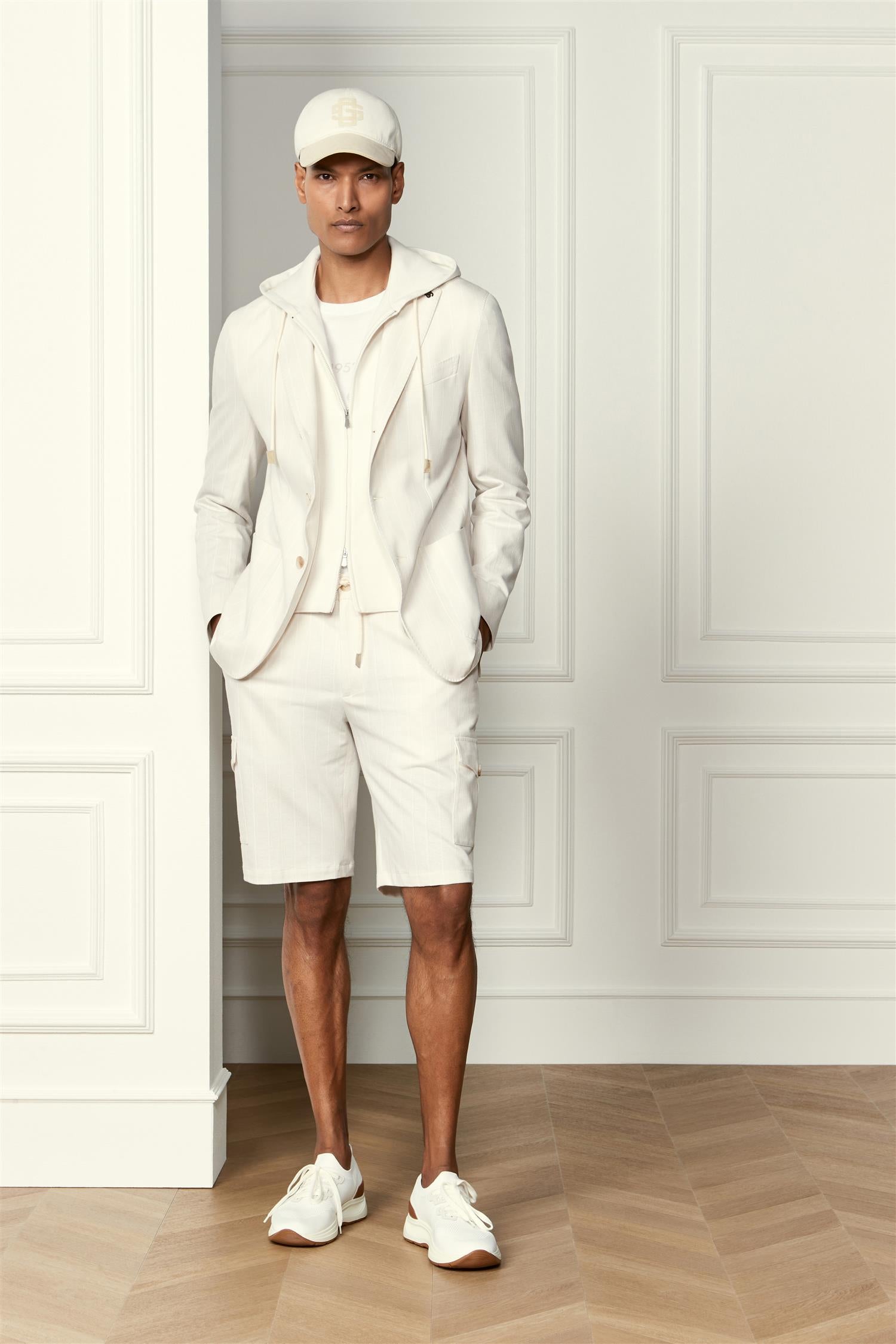 Blazer Hood - Off-white stripes