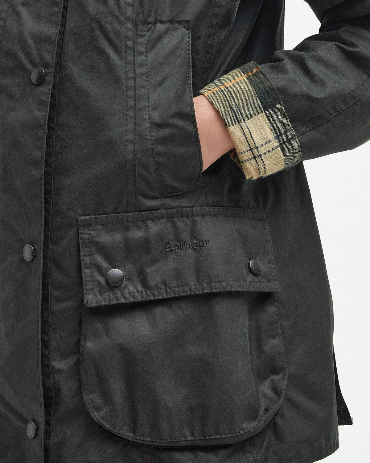 Beadnell Waxed Jacket Sage