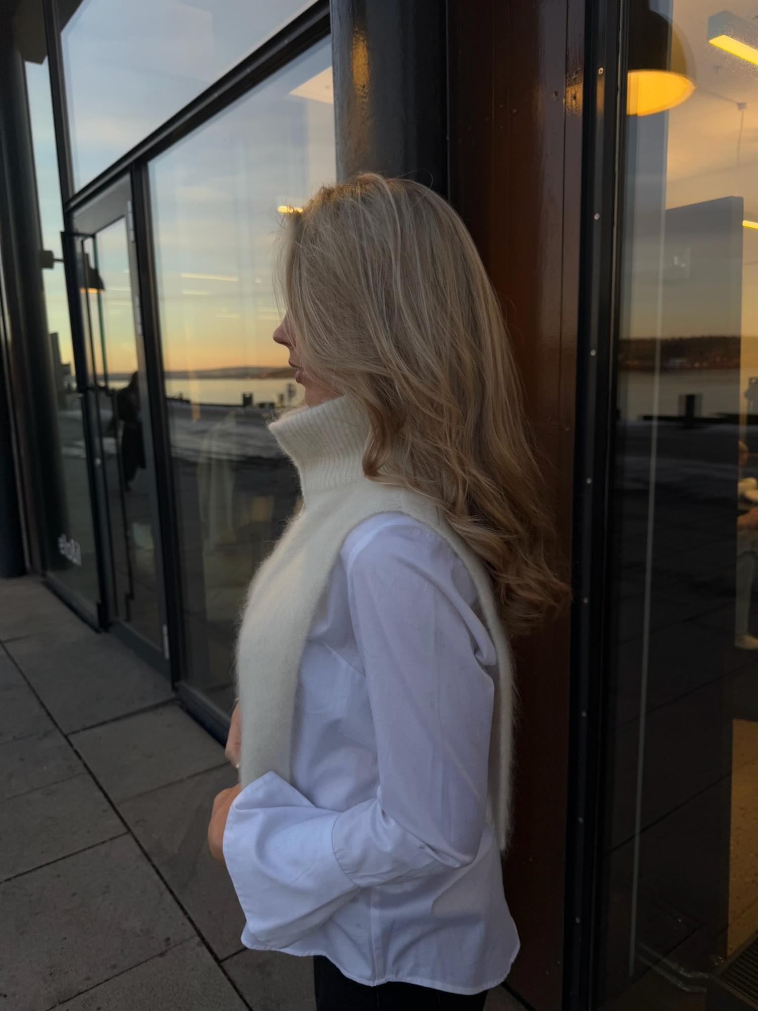 Belinda Chunky High Neck Bright White