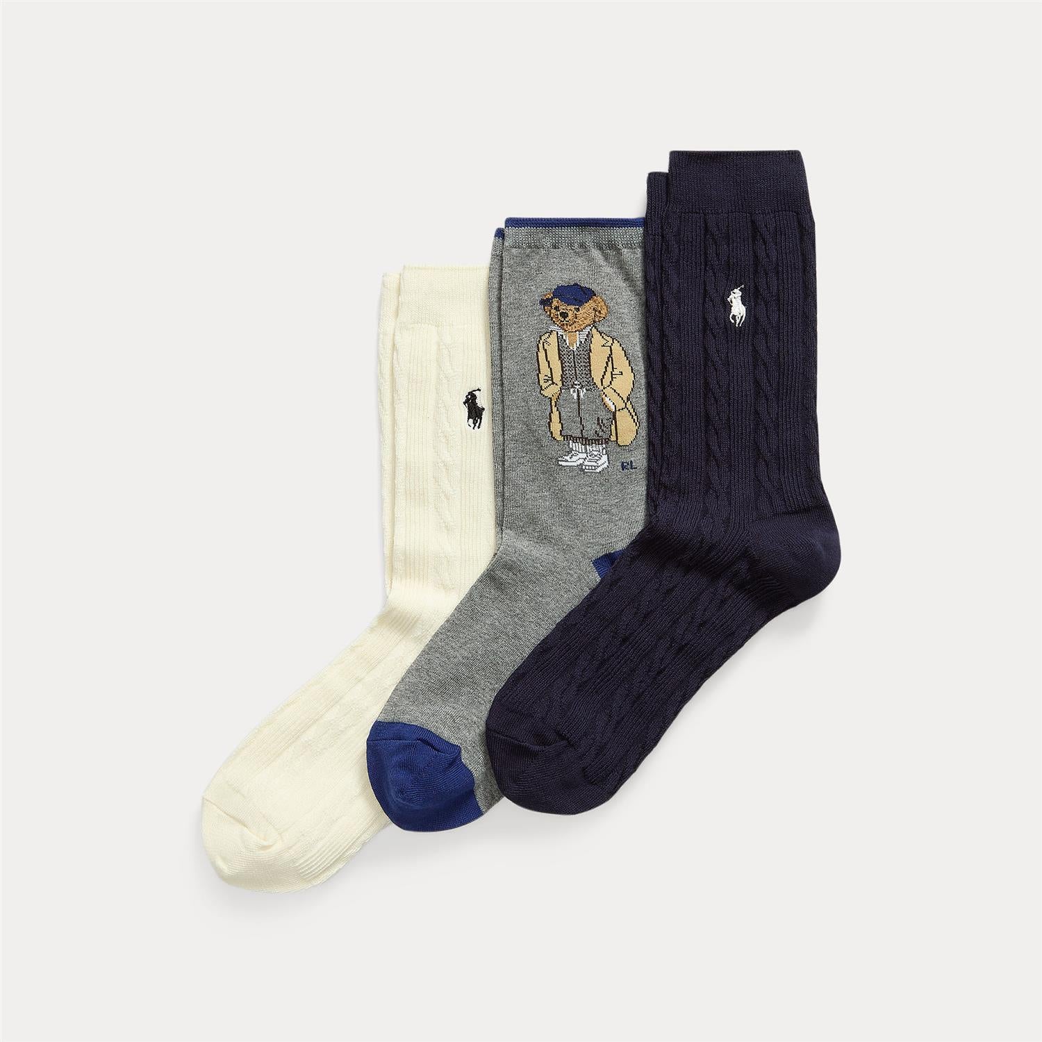 Bear Crew Sock 3pk