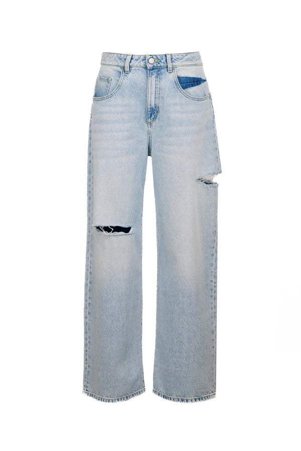 Poppy Wide Leg Jeans Sky Blue