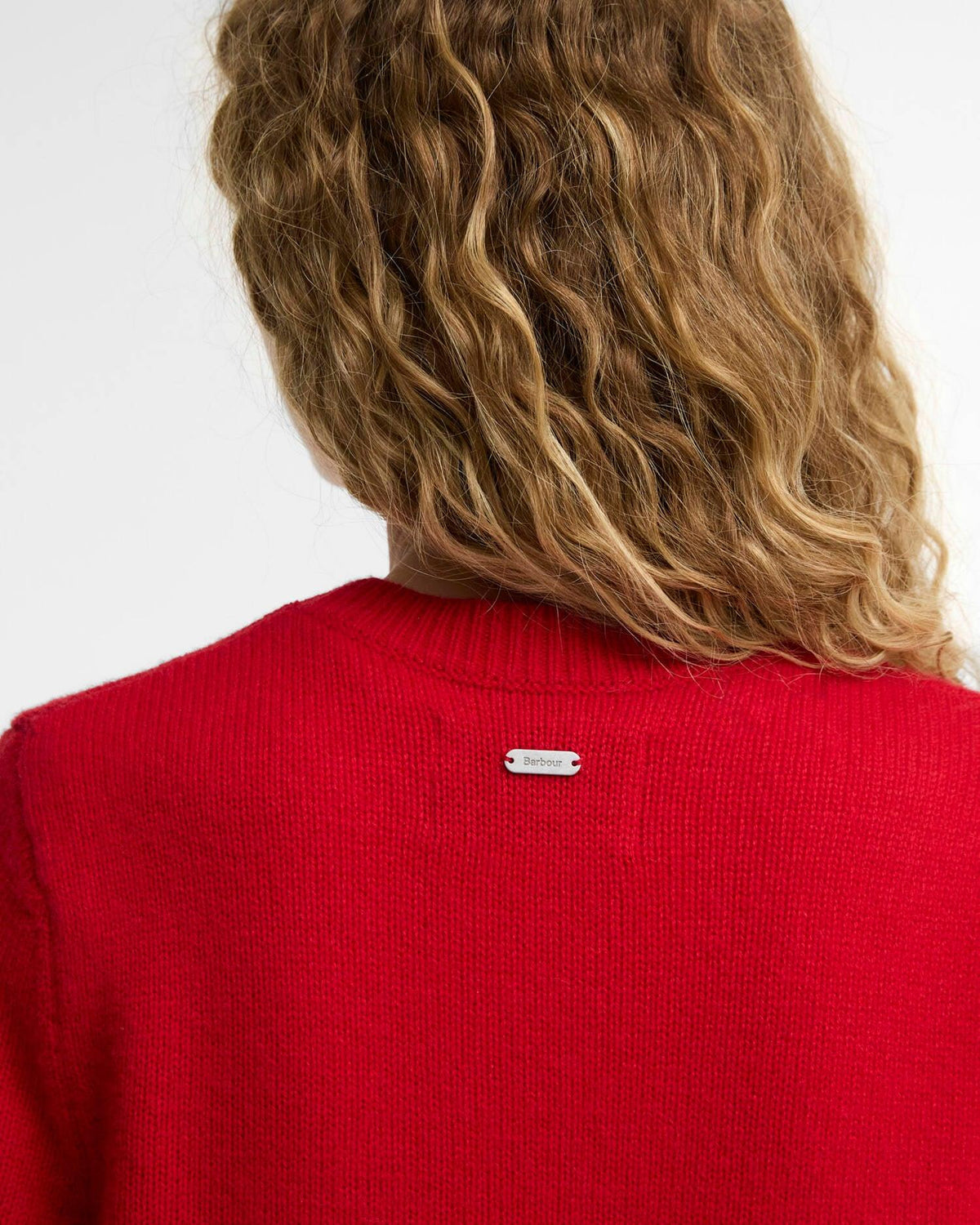 Woodhouse Wool-Cashmere Crew Neck Jumper Crimson