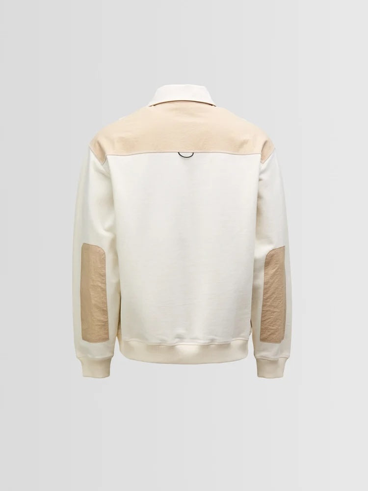 Cleggan Button Polo - Off White