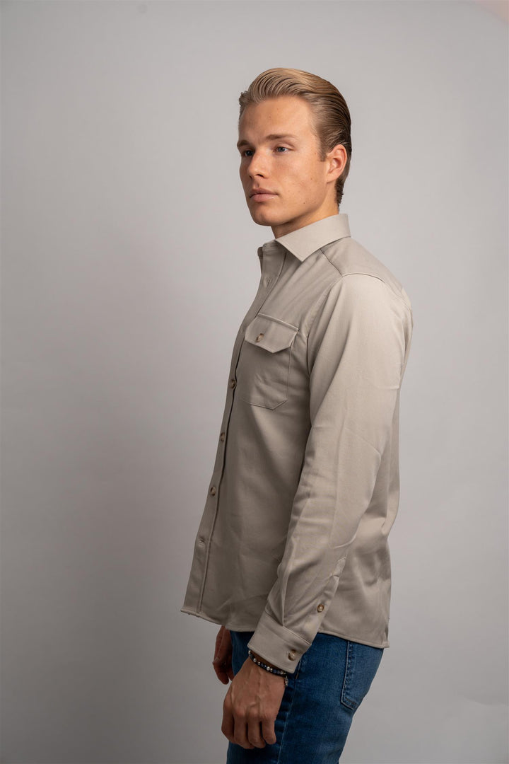 Twill Overshirt - Sand