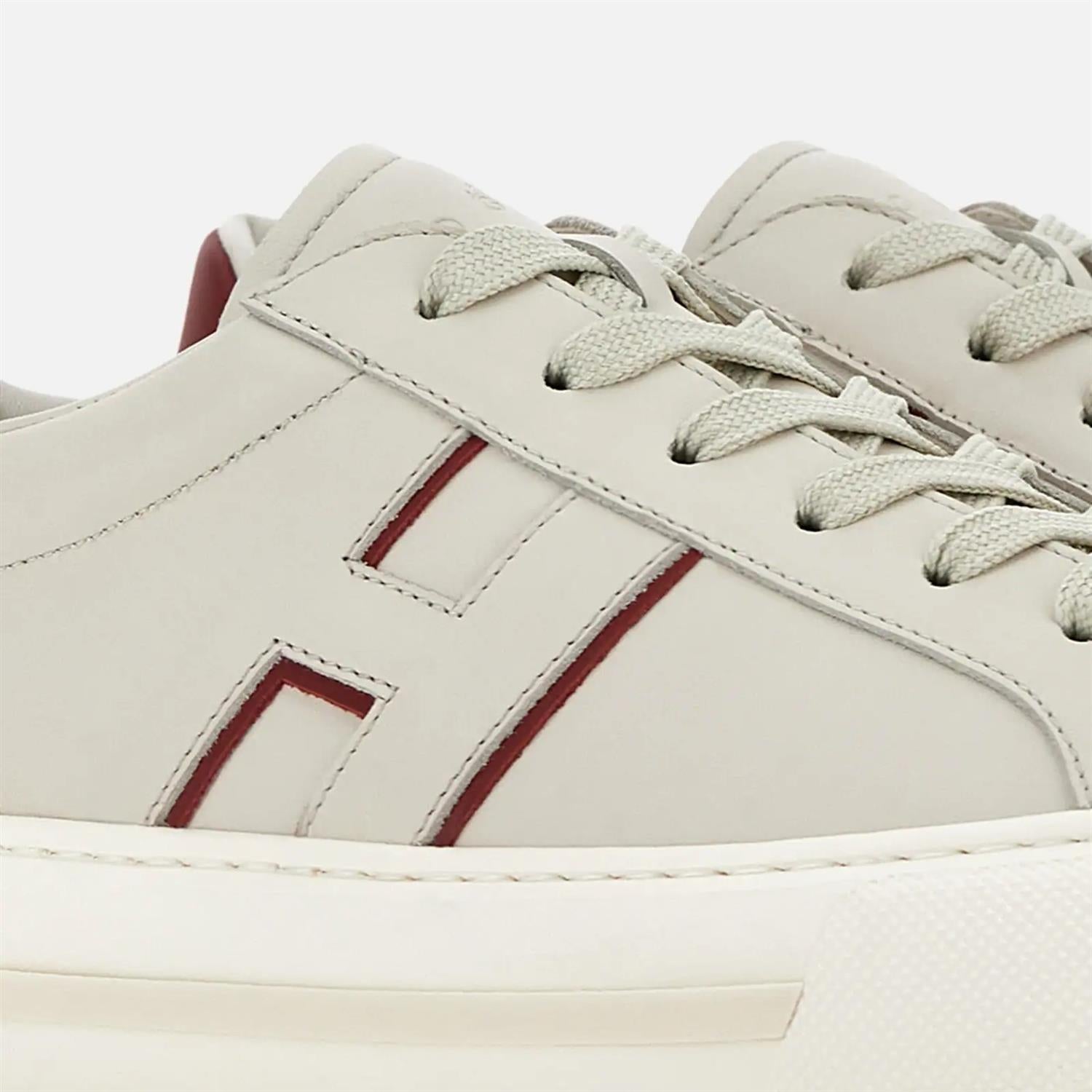 Allacciato Sneaker - Ivory/Red