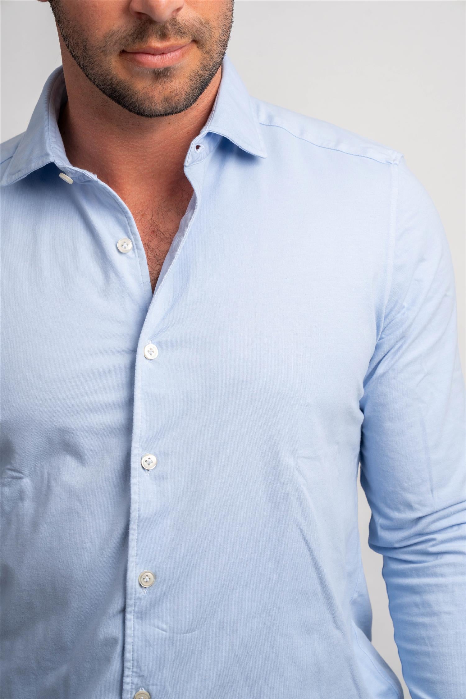 Jersey Shirt - Lyseblå