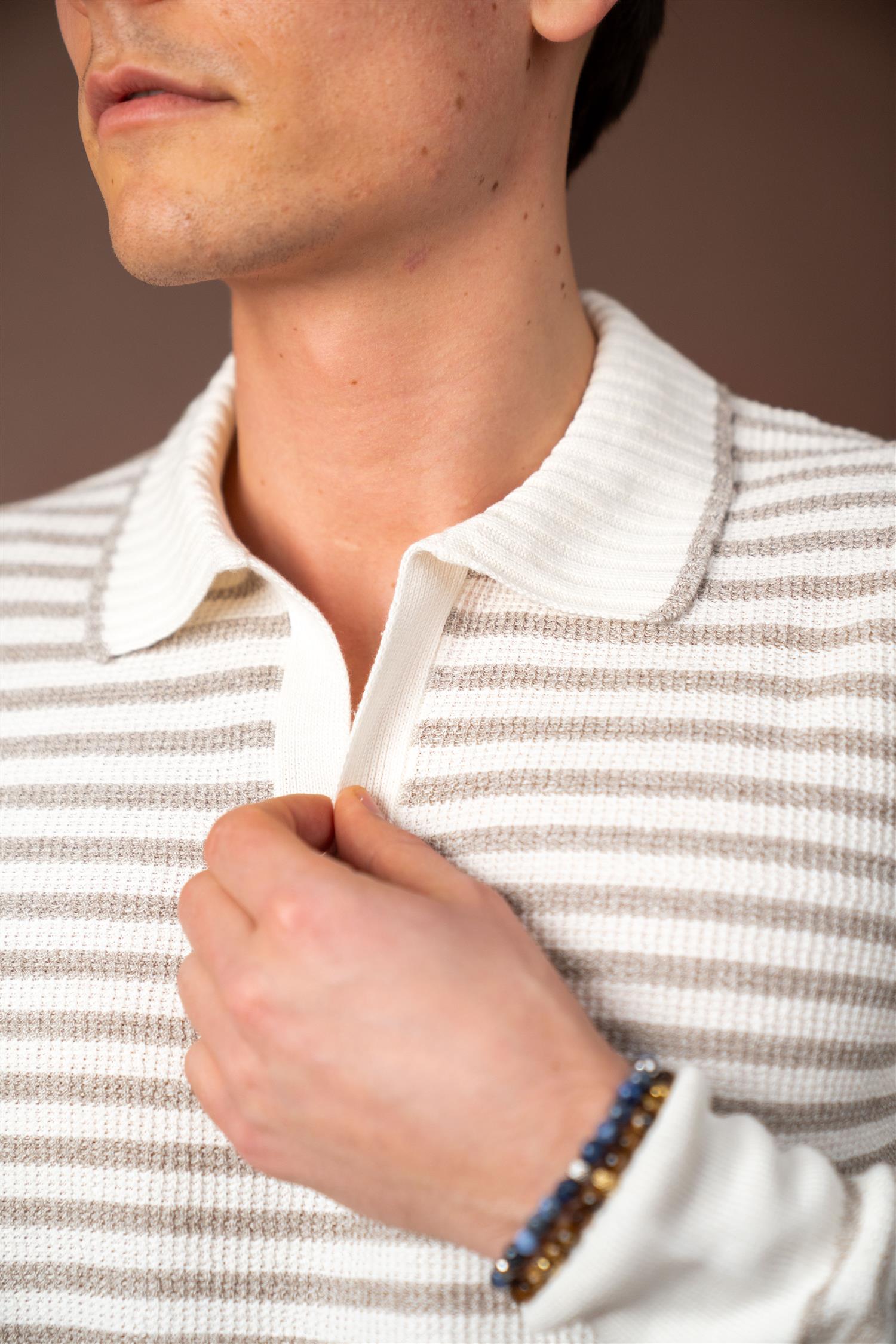 Striped LS - Beige