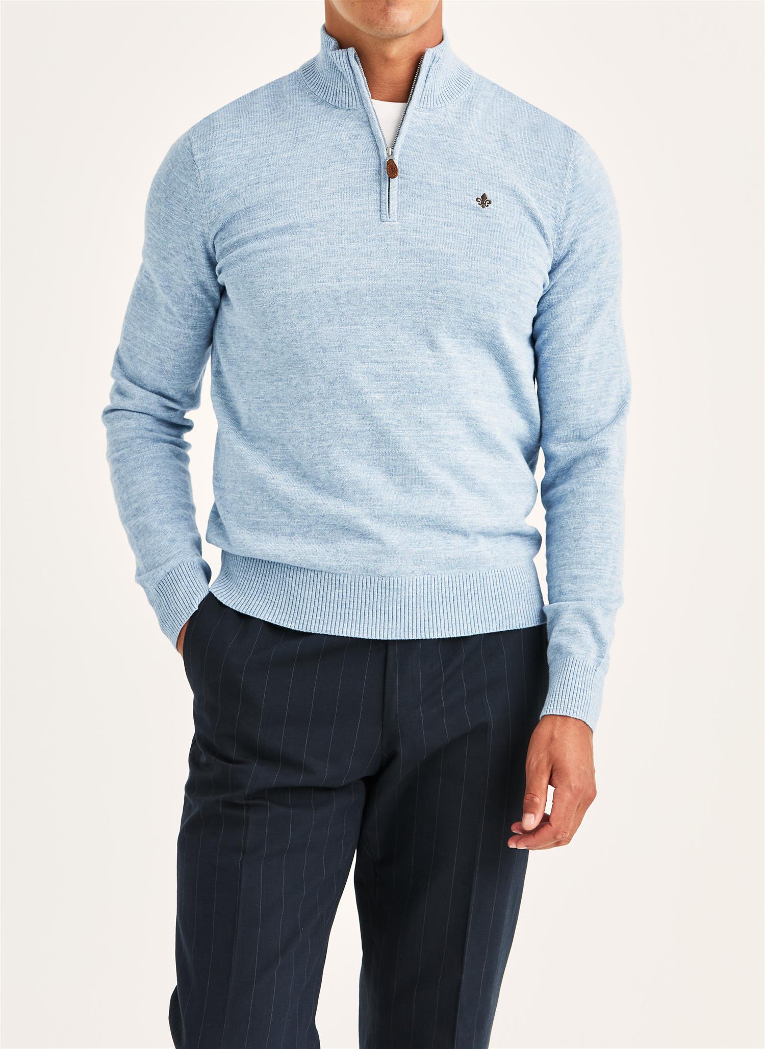 Randall Half Zip - Light Blue