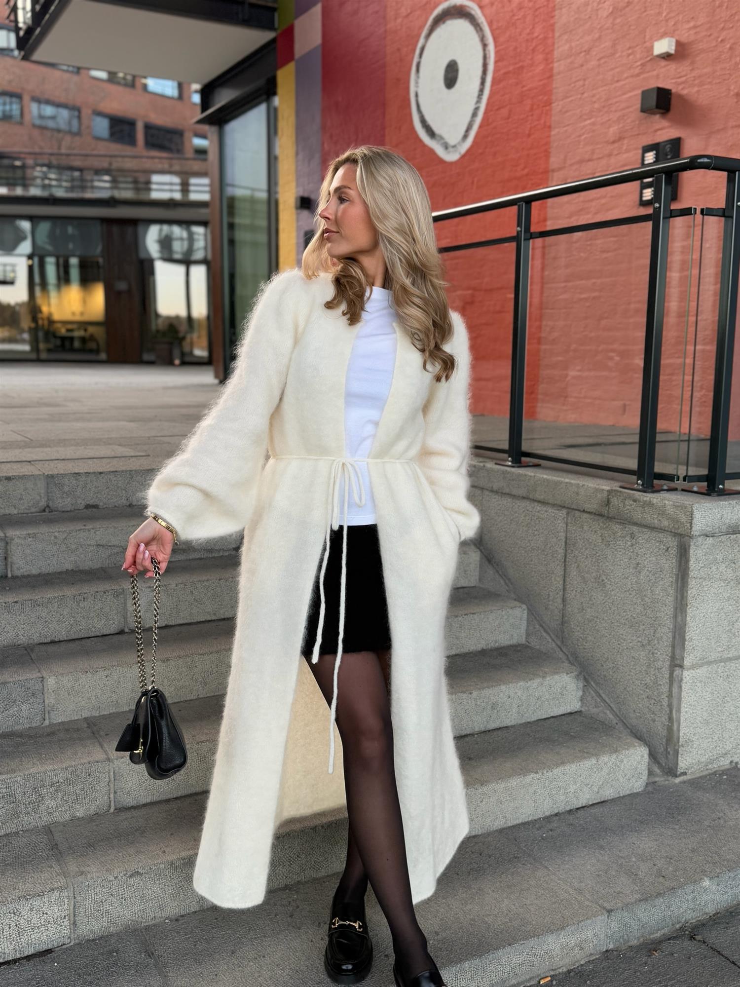 Olivia Chunky Cardigan Bright White