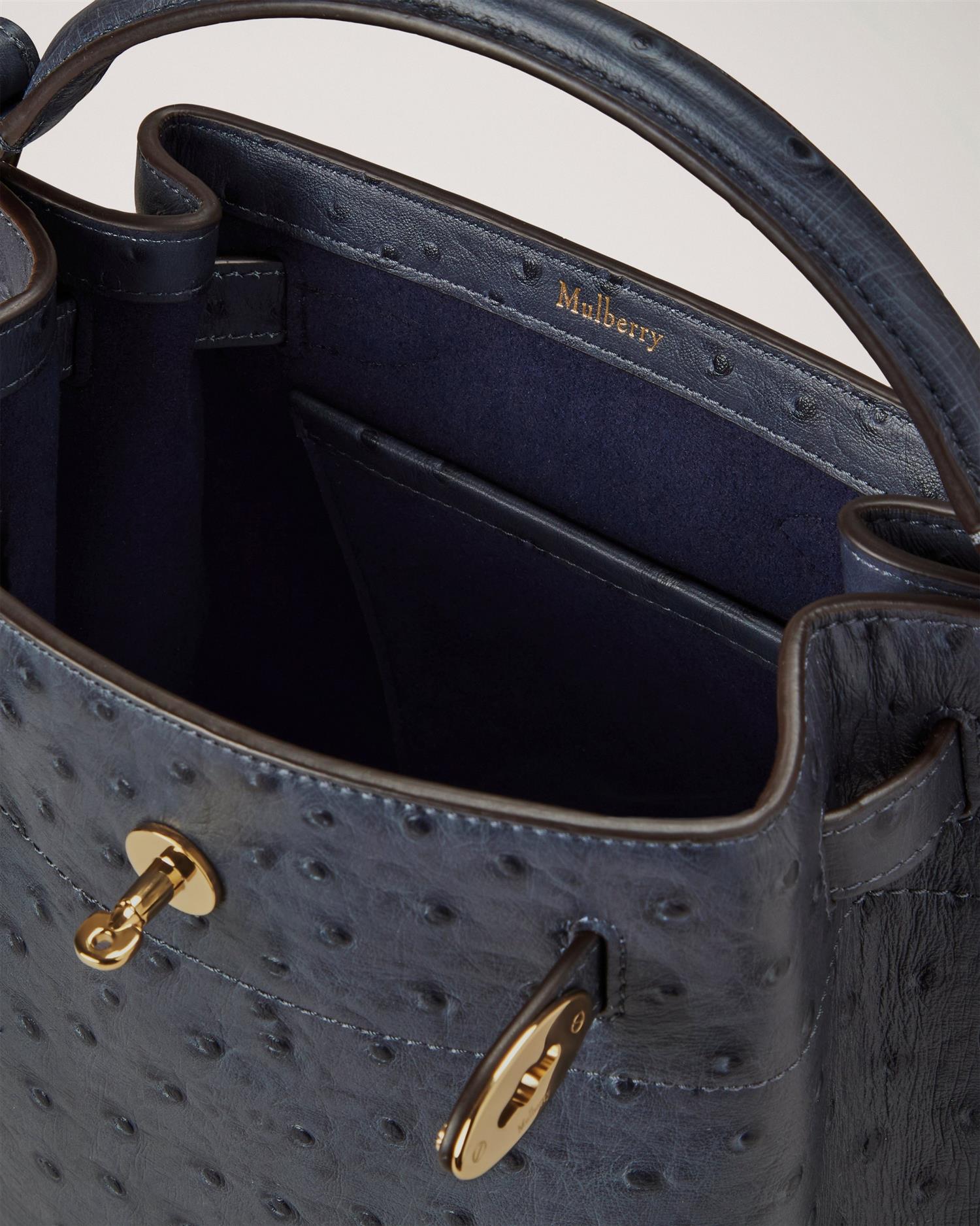 Islington Bucket Ostrich Print