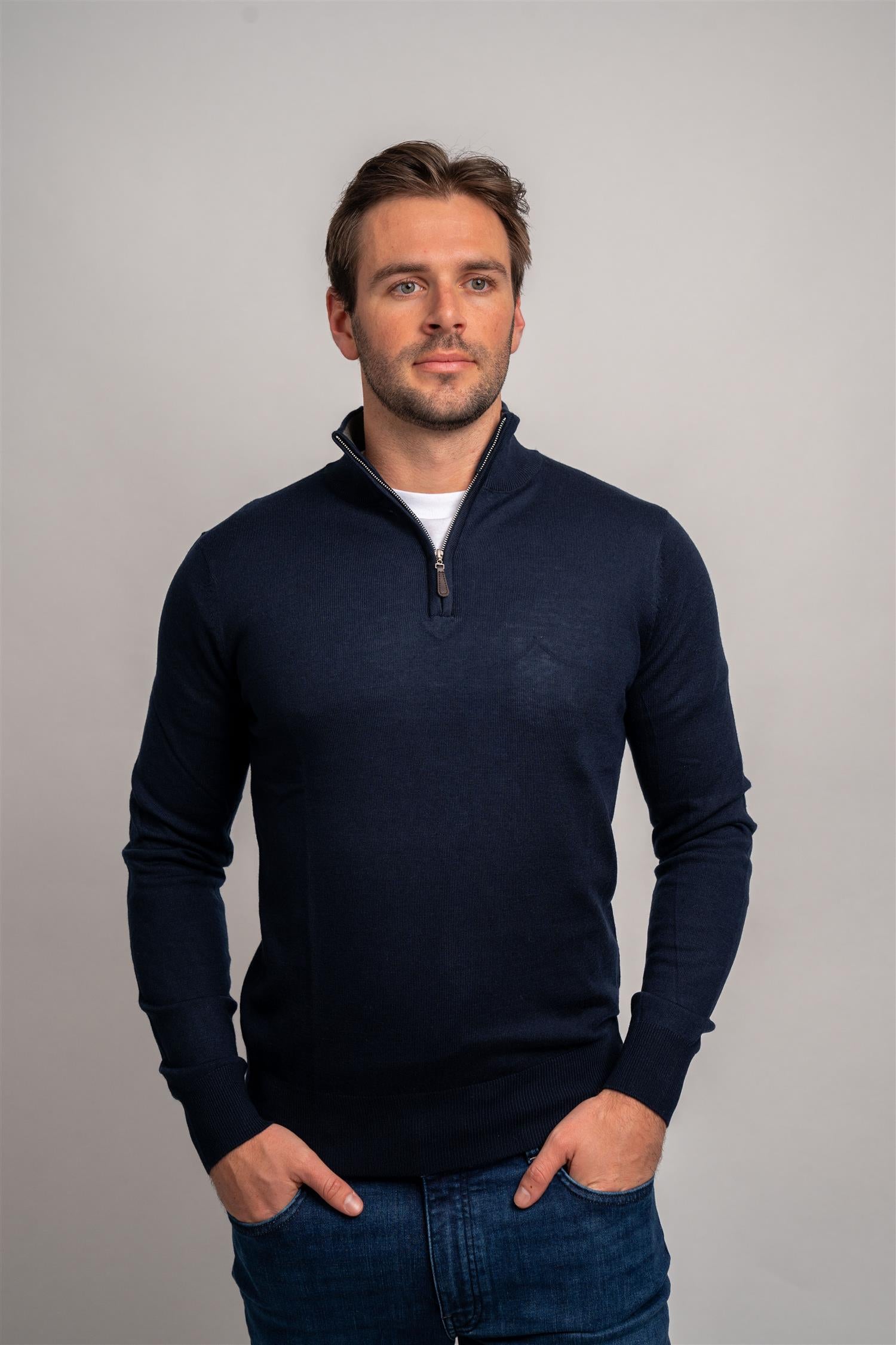 Half Zip - Navy