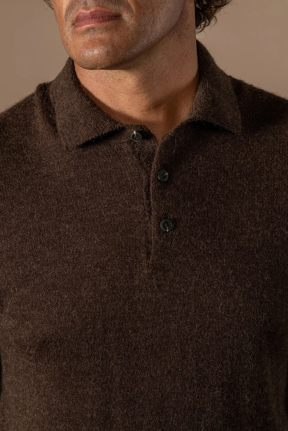 Polo Baby Alpaca - Brown