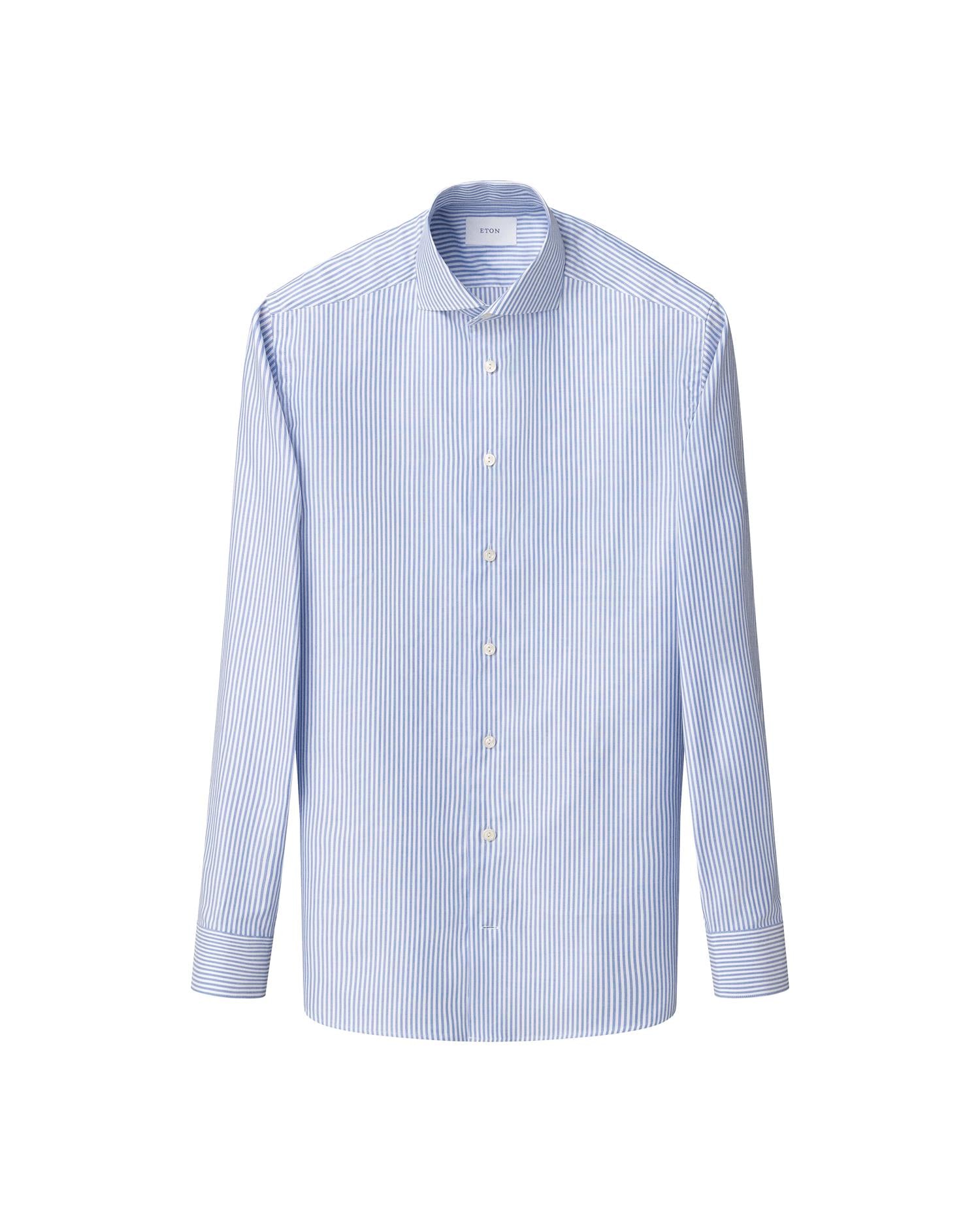 Benegal Stripe Signature Oxford Shirt - Mid Blue