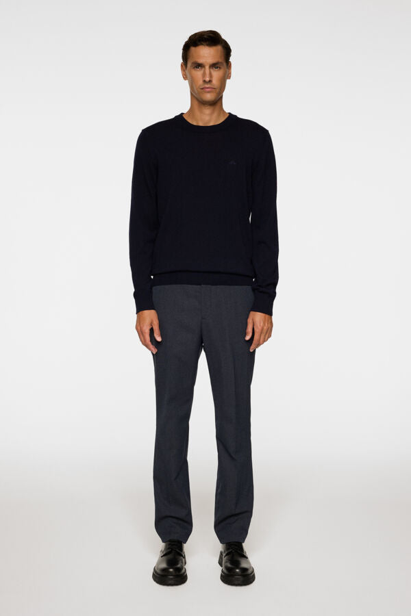 Keane Merino Crew Neck - Navy