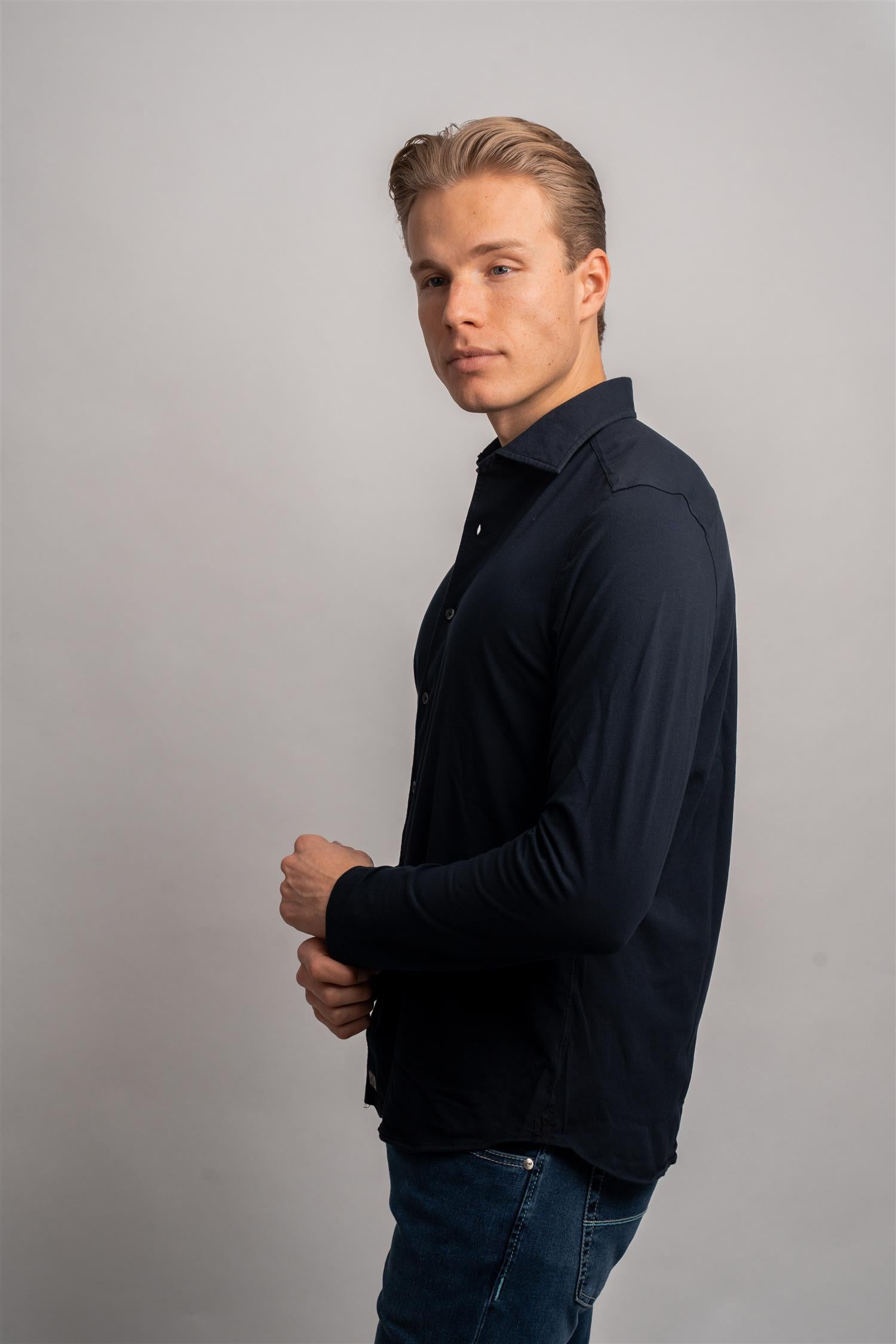 Jersey Shirt - Navy