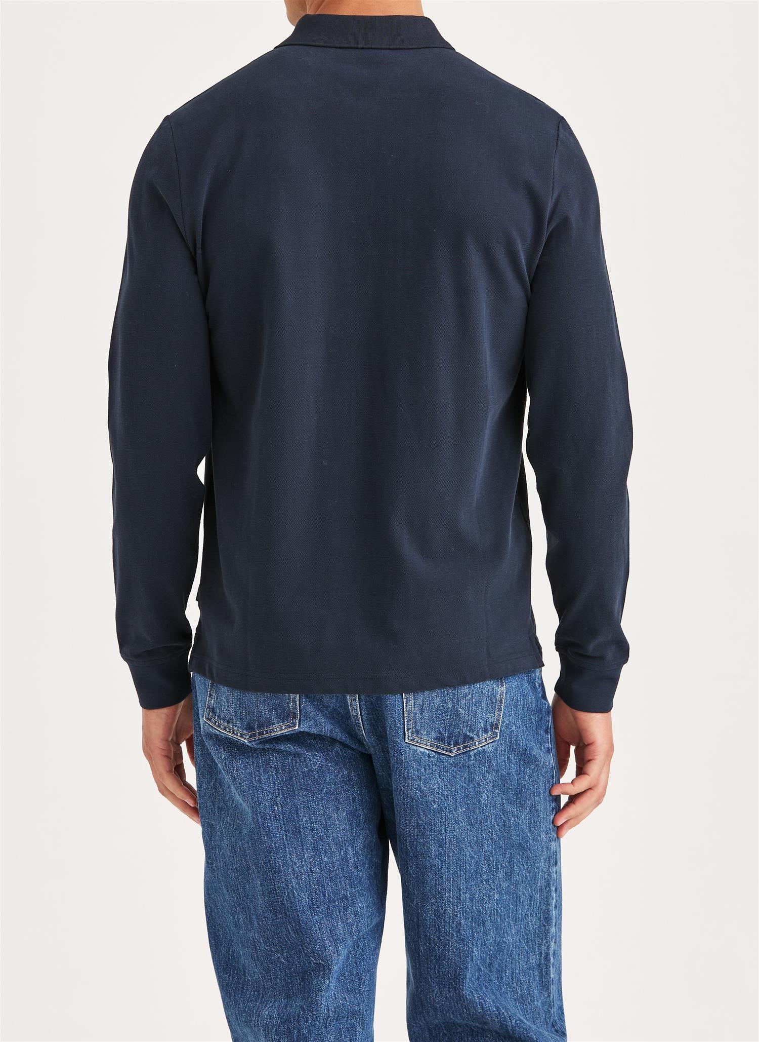 Camden LS Polo Shirt - Old Blue