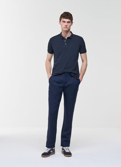 Pique Short Sleeve - Navy