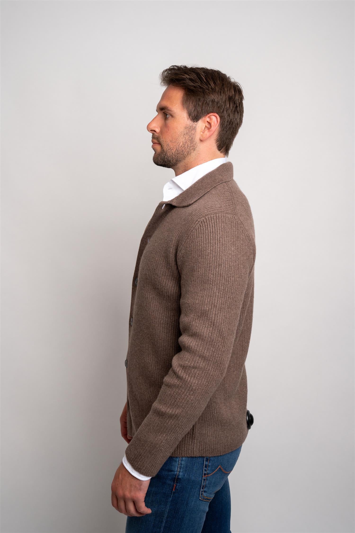 Cashmere Polo - Brown