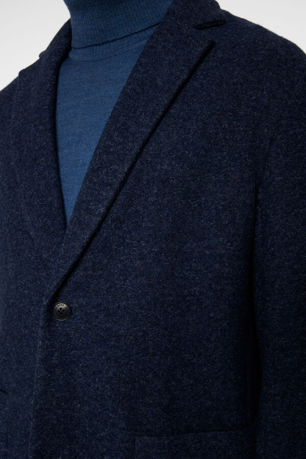 Calvon Wool Blazer - Blue Melange