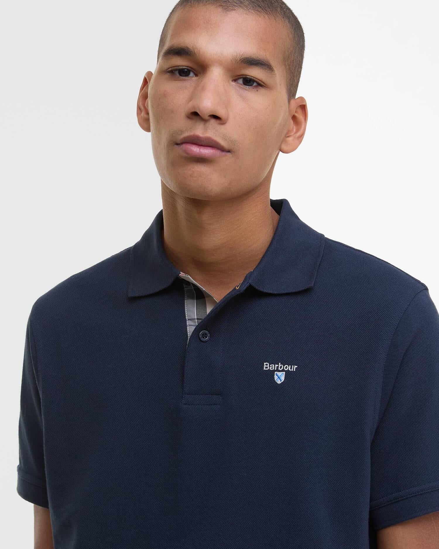 Pique Polo Shirt - Navy