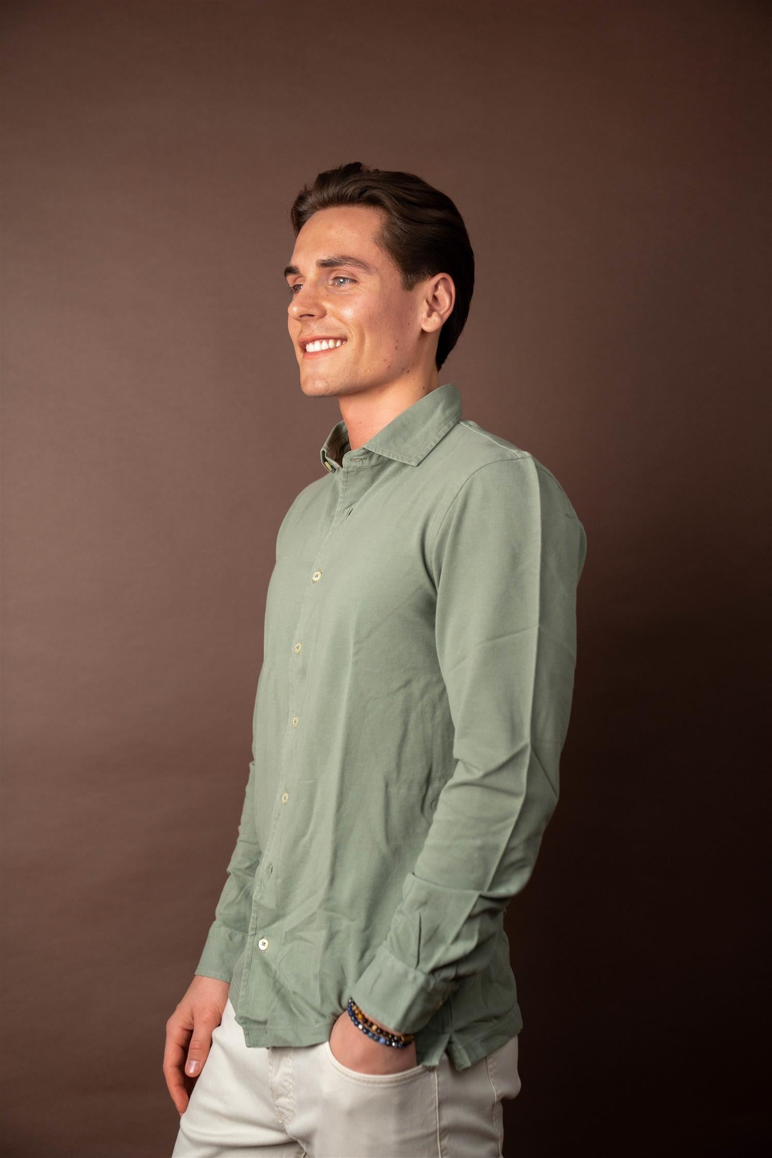 Pique Shirt - Oliven