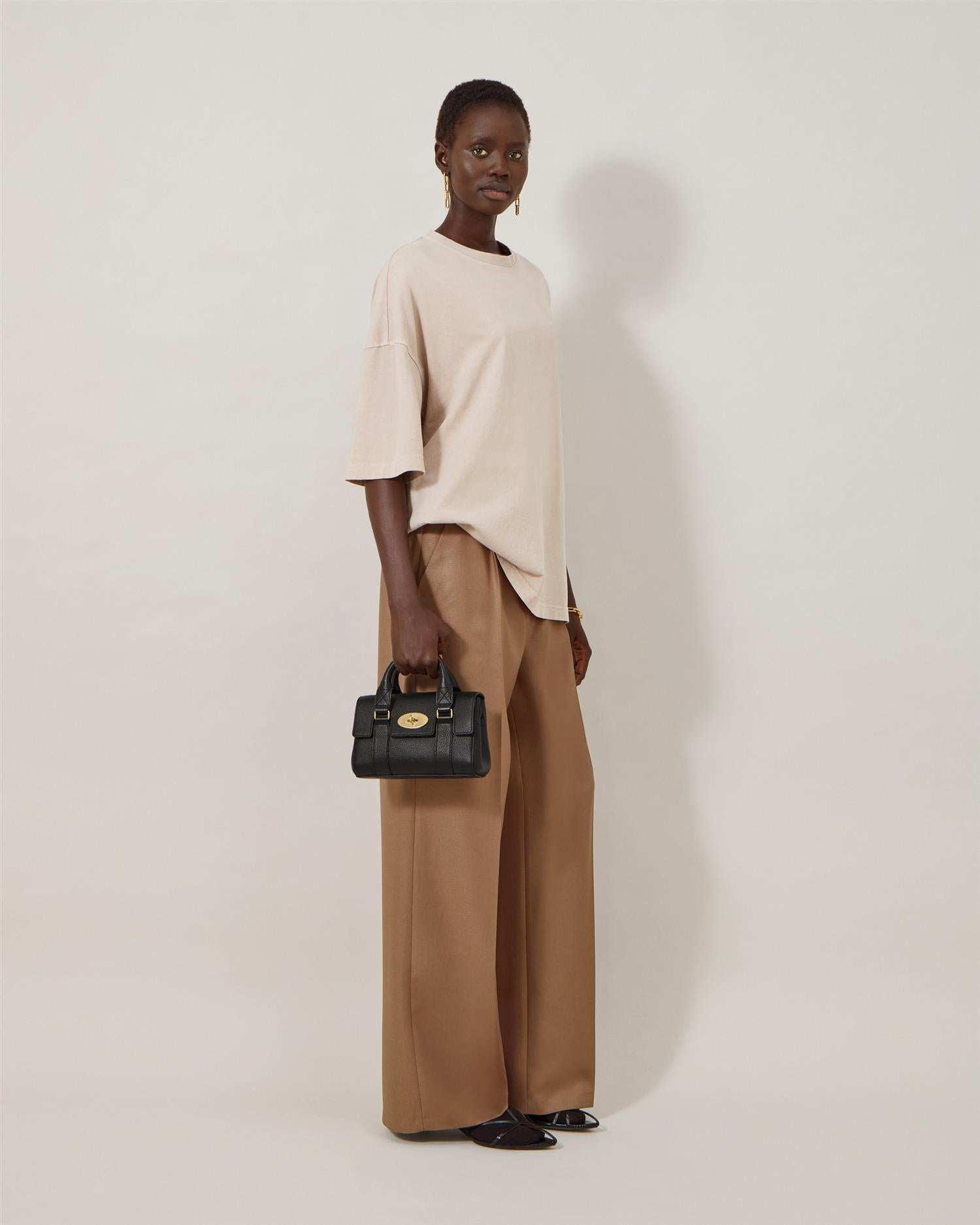 Mini Heritage Bayswater Small Classic Grain Black