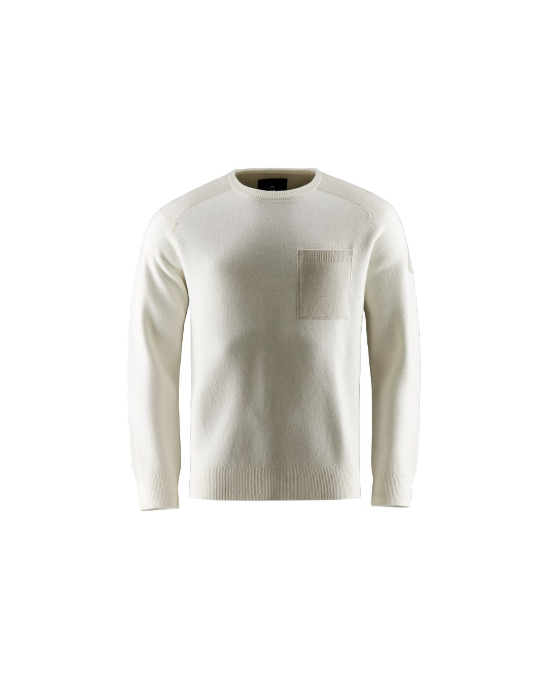 Spine Knitted Crewneck - Off White