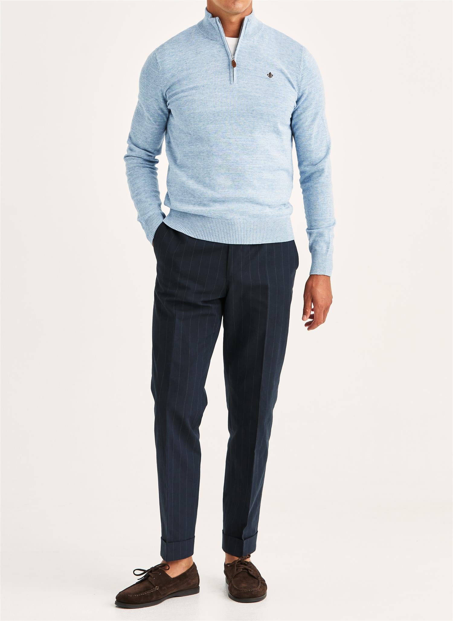 Randall Half Zip - Light Blue