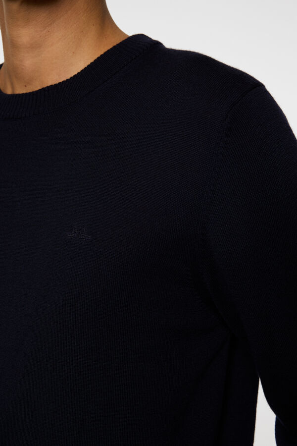 Keane Merino Crew Neck - Navy