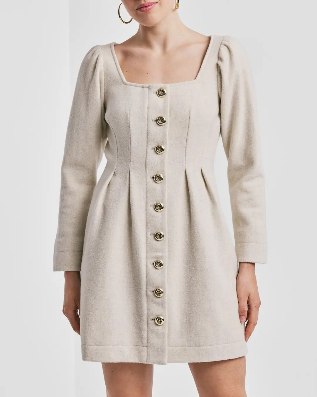 Tailored Mini Dress Winter White
