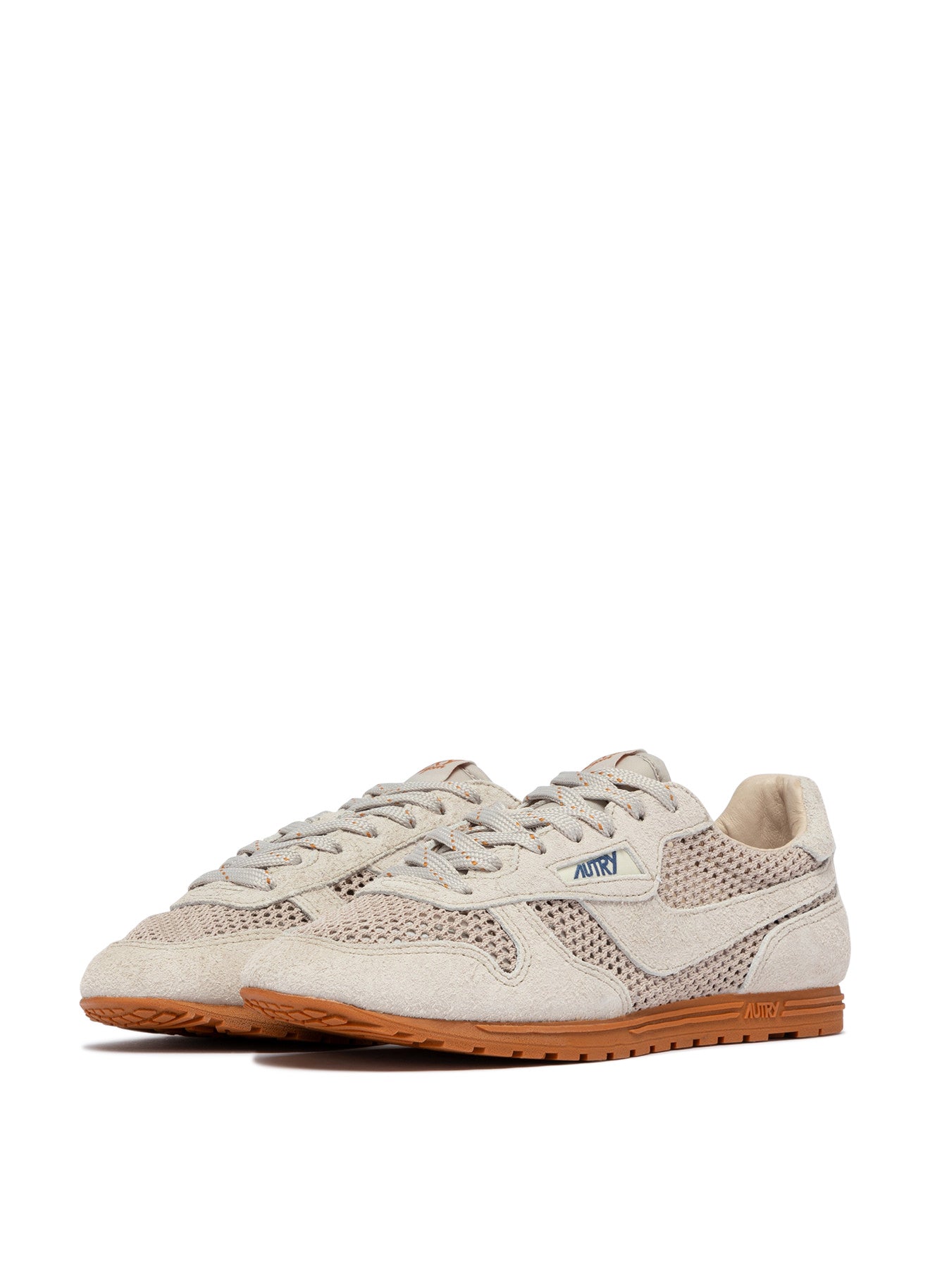 Windspind Low Woman Knit Suede Sand