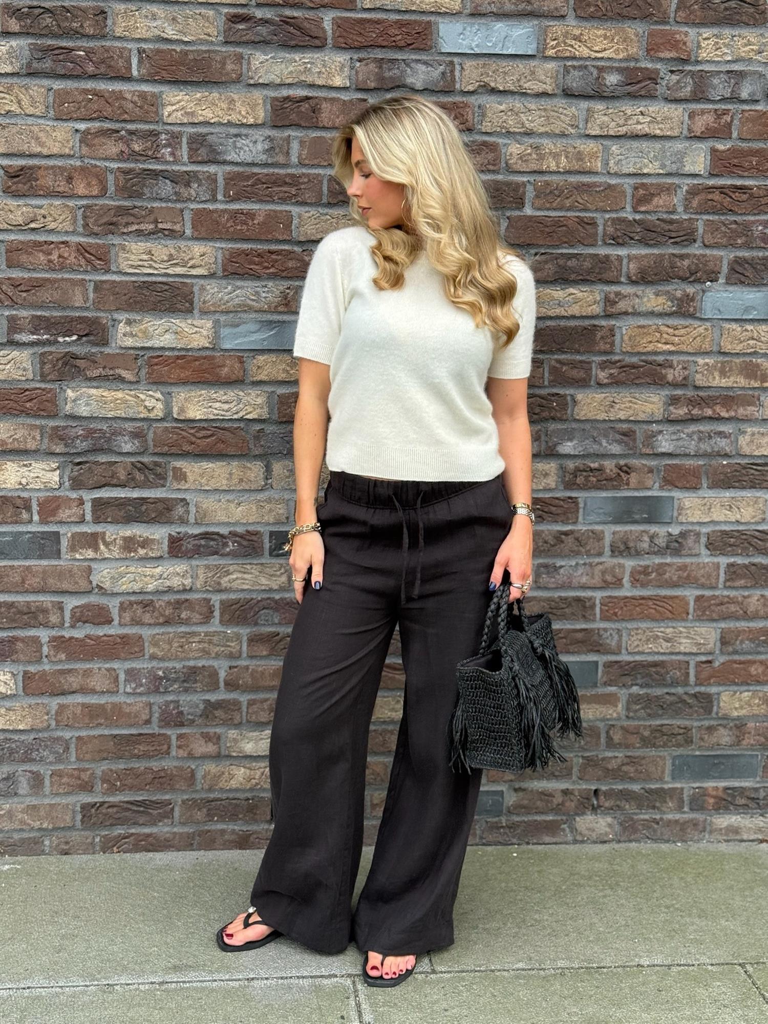 Emely Brushed Tee White