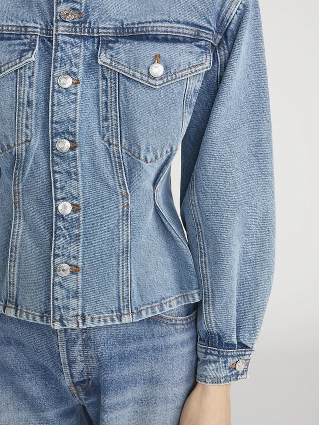 Nipped Collarless Jacket Umbria