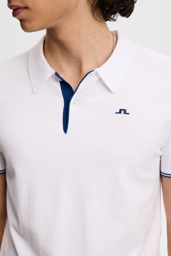 Matheo Knit Golf Polo - White