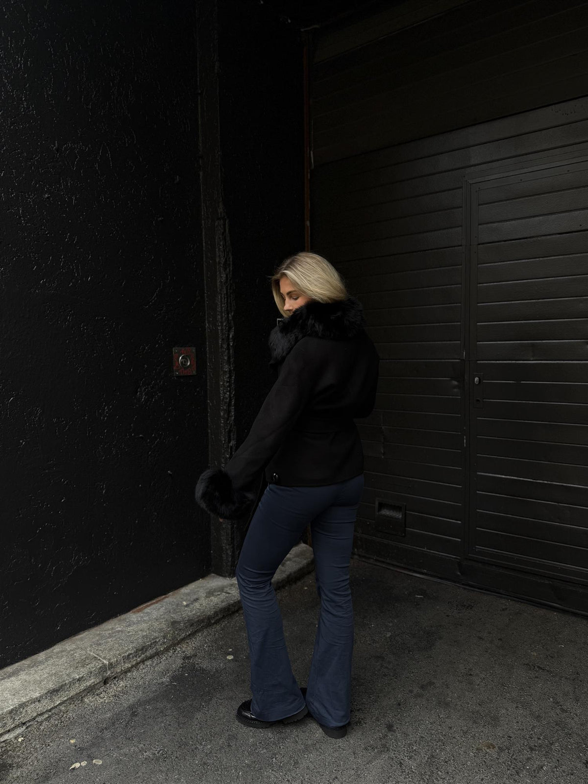Marta Short Coat - Black