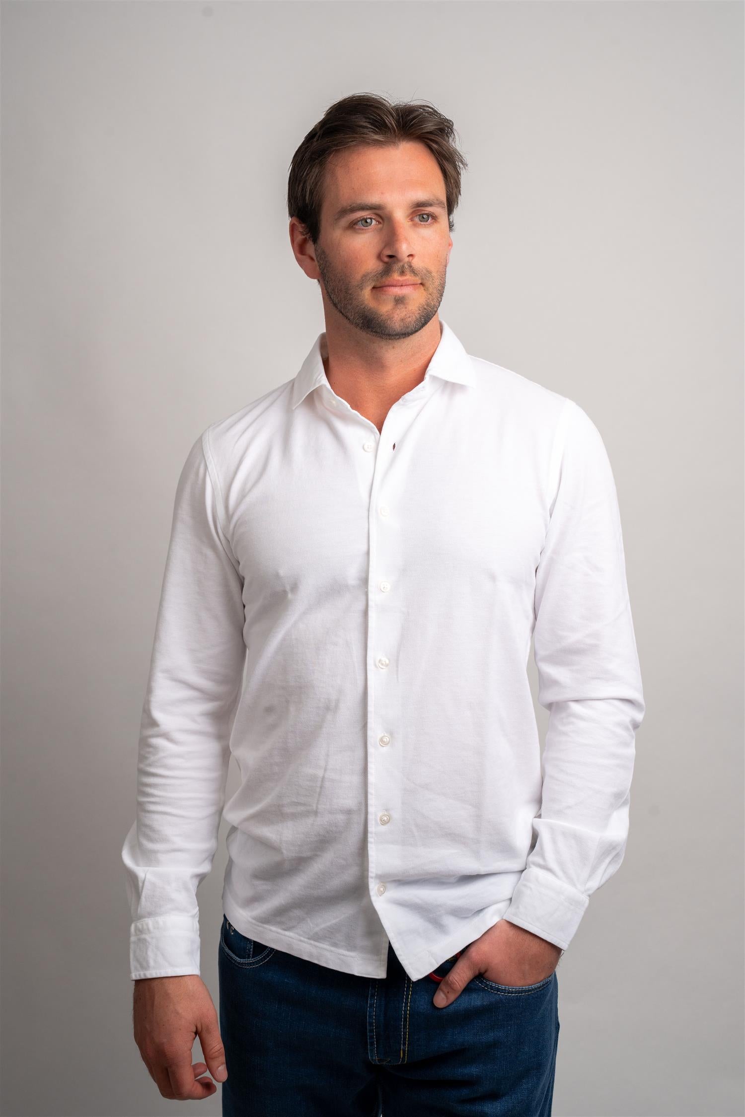 Pique Shirt - White