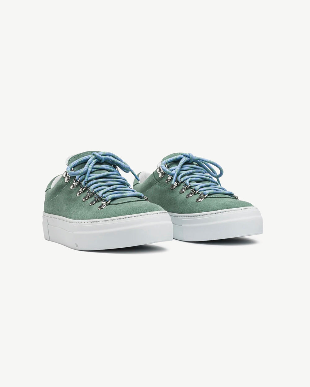 W Marostica Low Platform Aqua Suede