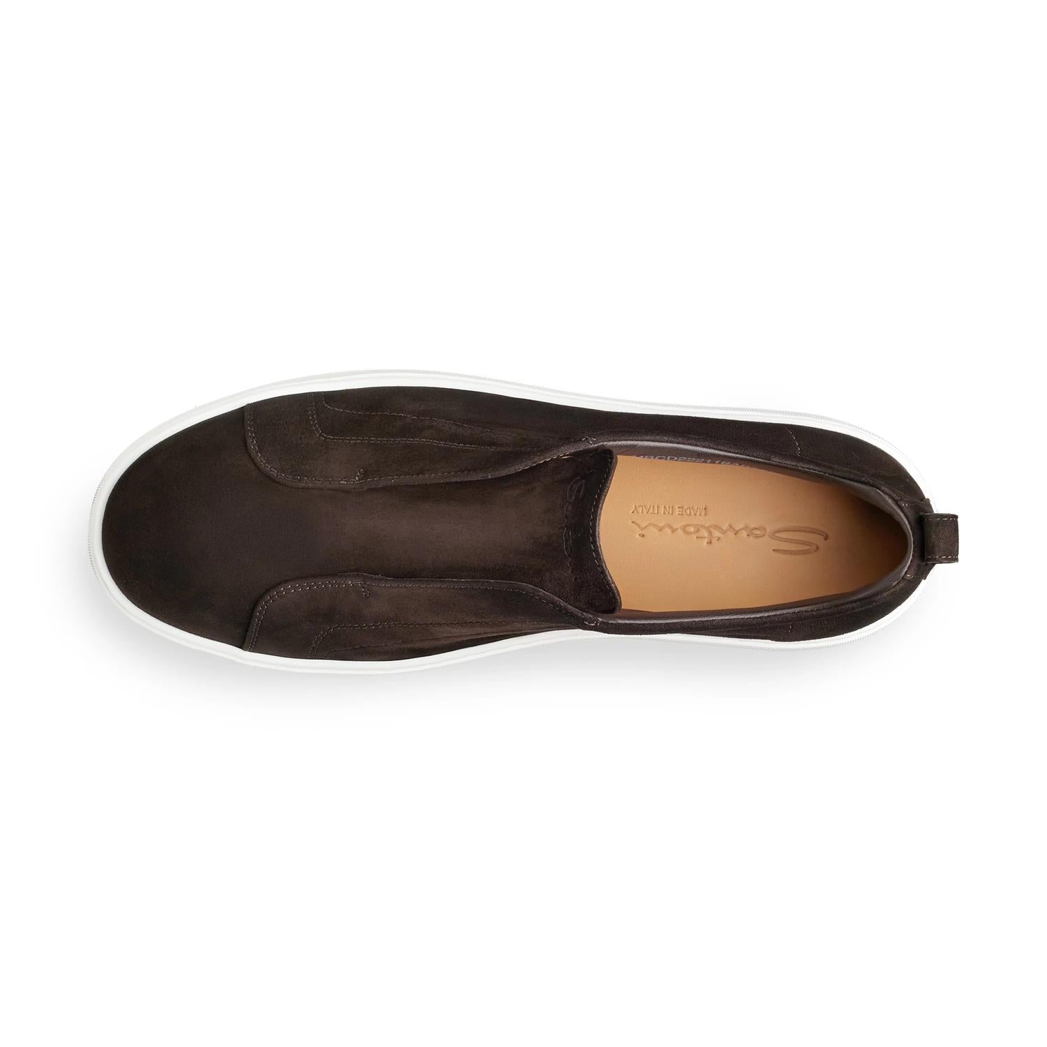Suede Slip On Sneaker - Brun