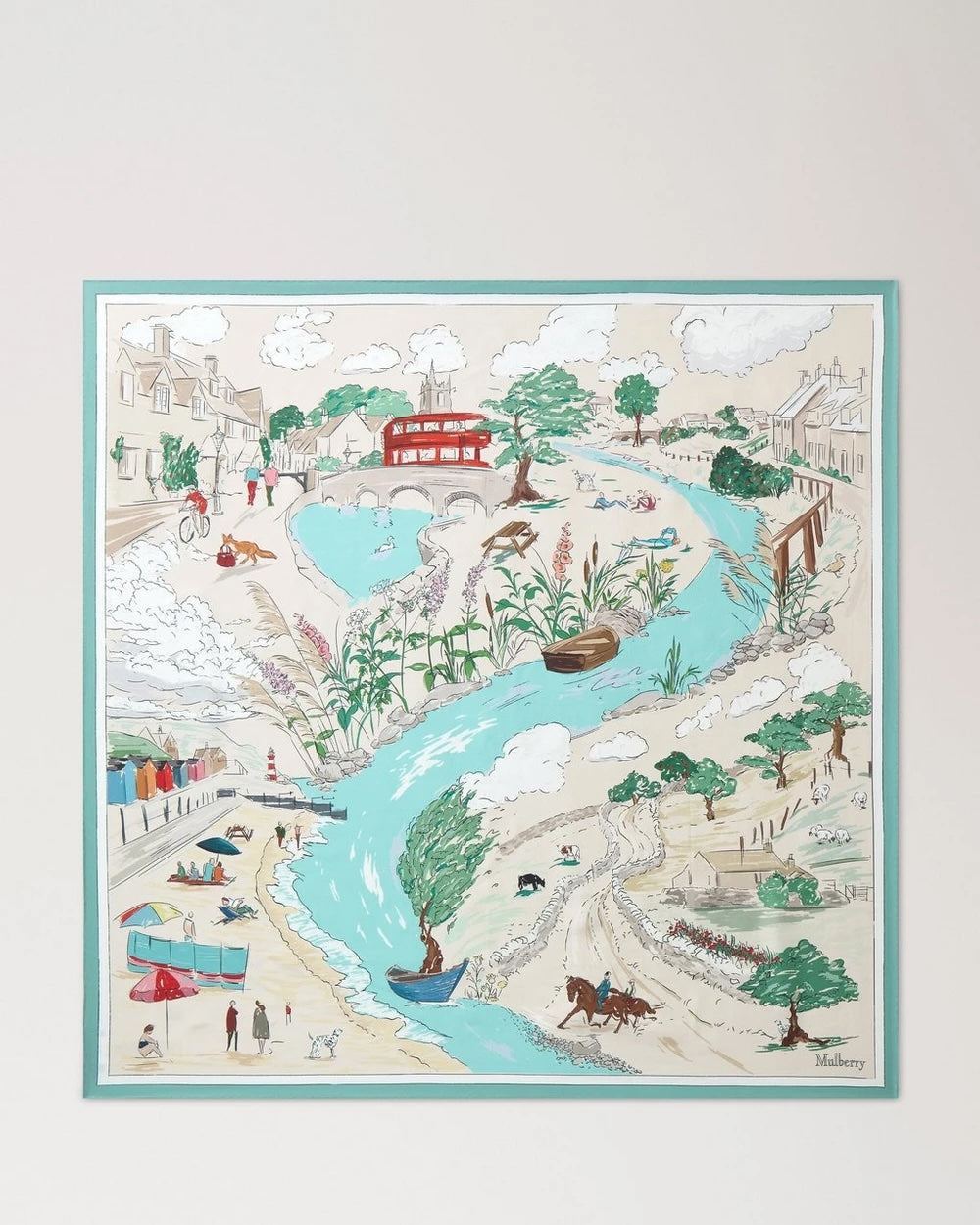 Town and Country Square 90 Multicolour