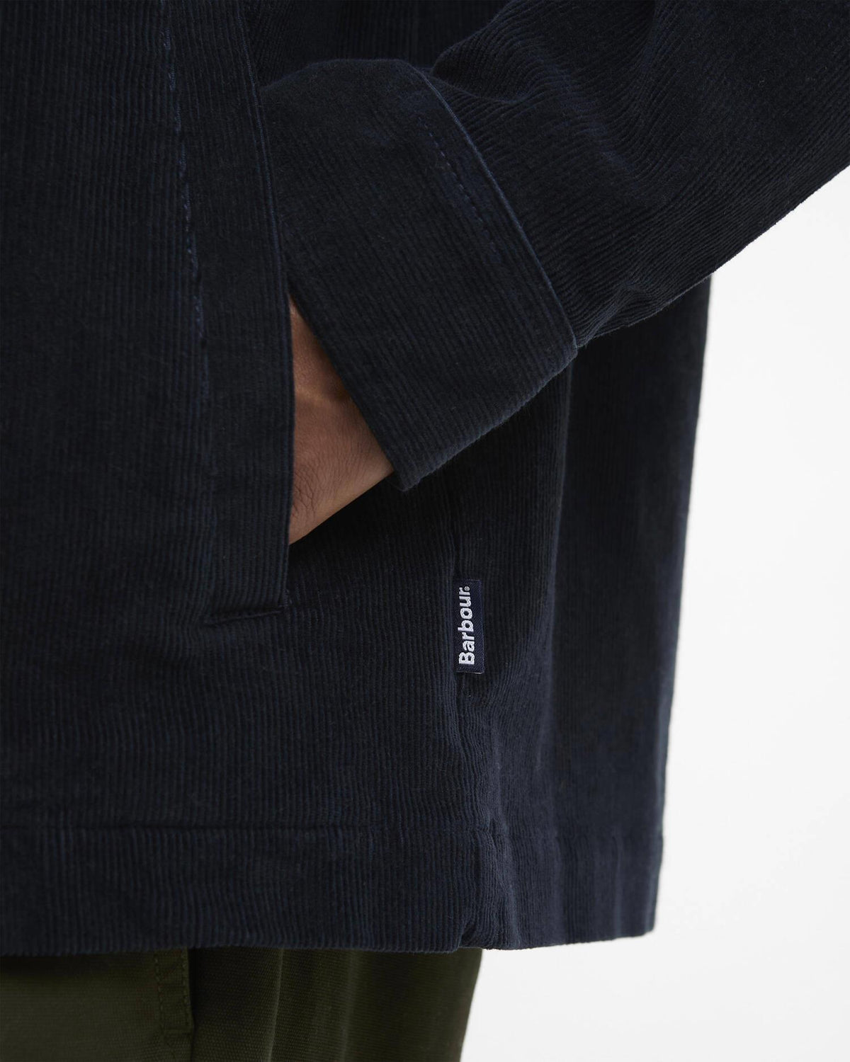 Tartar Trim Overshirt - Navy