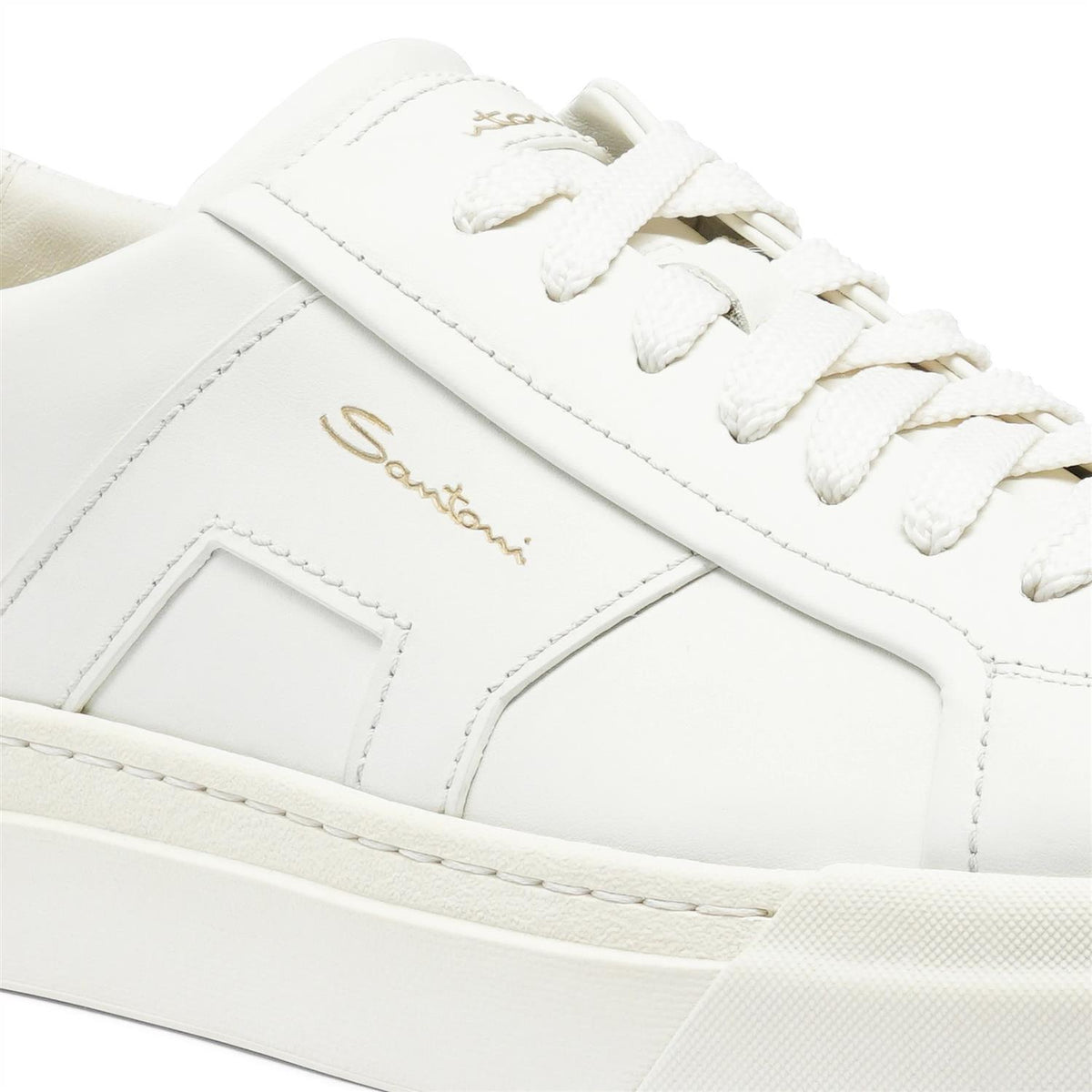 Double Buckle Sneaker - Hvit